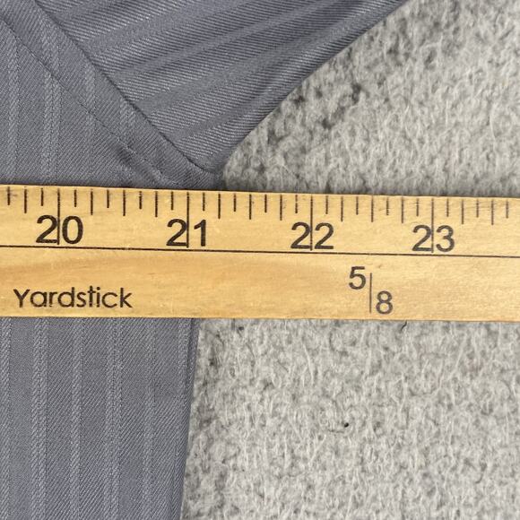 Kenneth Cole Reaction Slim Fit Dress Shirt M 15.5 32/33 Gray Tonal Stripe - Picture 5 of 7